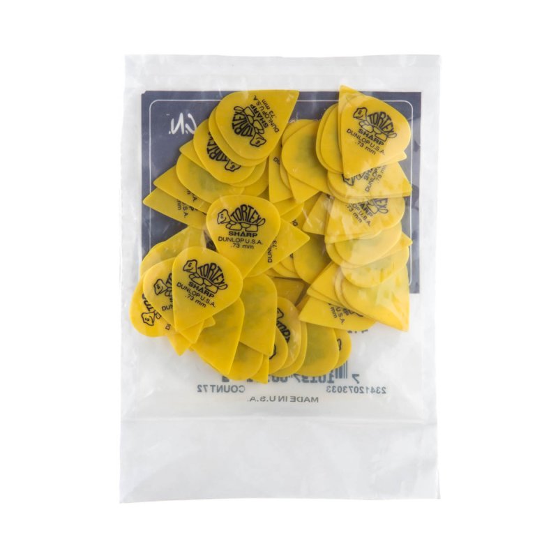 Dunlop - Yellow 0.73mm Tortex® Sharp Guitar Pick (72/bag) #412R-73
