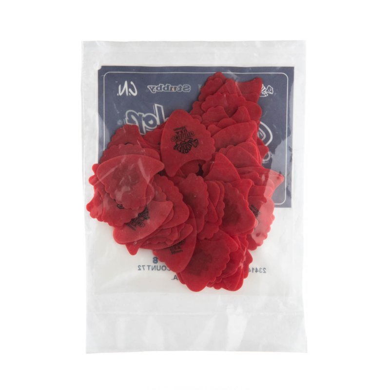 Dunlop - Red 0.50mm Tortex® Fin Guitar Pick (72/bag) #414R-50