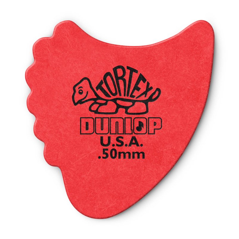 Dunlop - Red 0.50mm Tortex® Fin Guitar Pick (72/bag) #414R-50