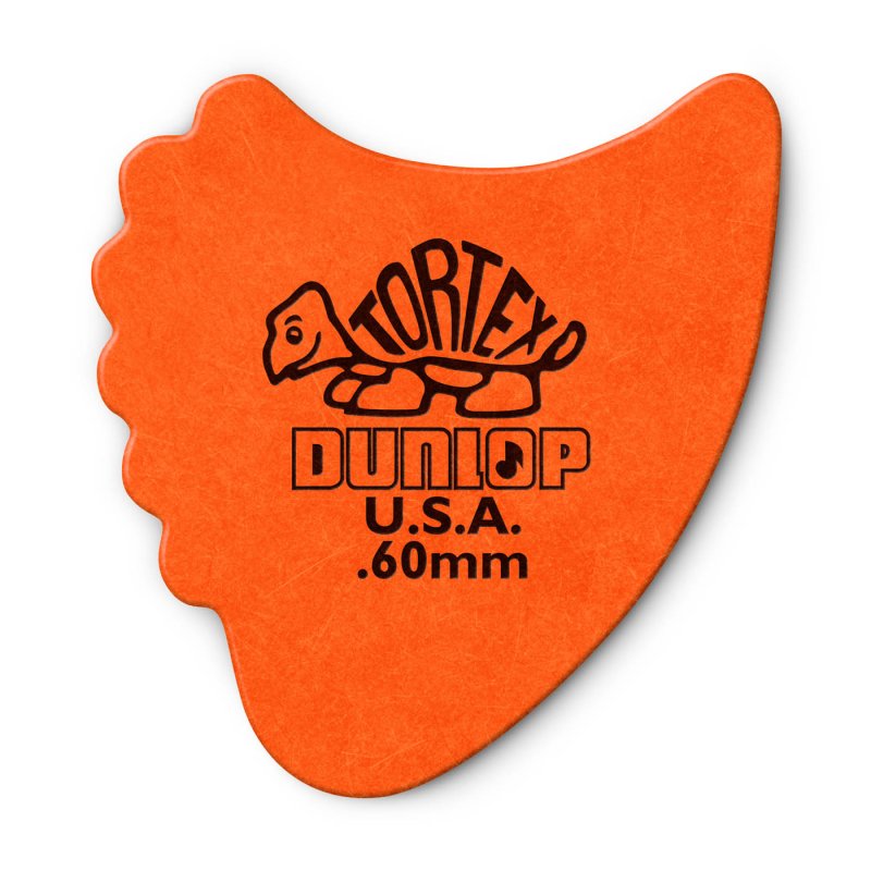 Dunlop - Orange 0.60mm Tortex® Fin Guitar Pick (72/bag) #414R-60