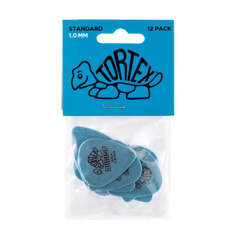 Dunlop - Blue 1.0mm Tortex Standard Guitar Pick (12/bag) #418P-1.0