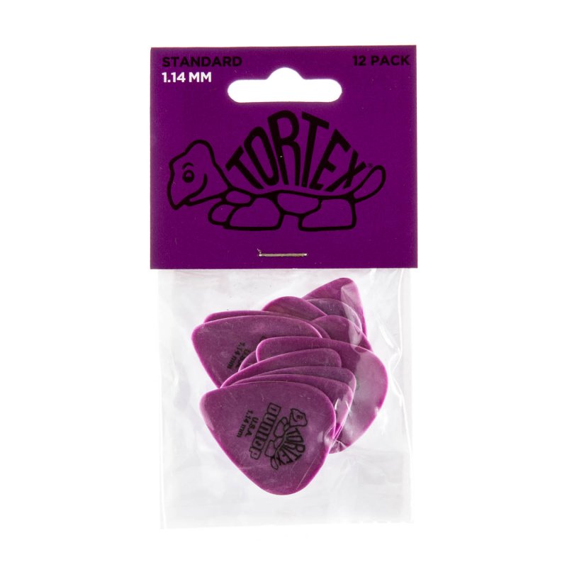 Dunlop - Purple 1.14mm Tortex® Standard Guitar Pick (12/bag) #418P-1.14