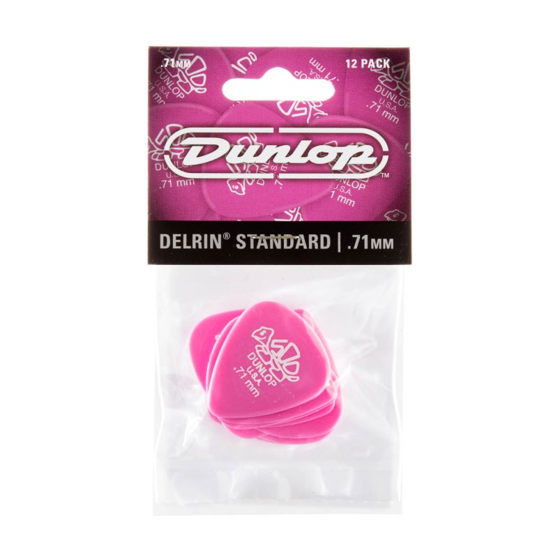 Dunlop - 0.71mm Delrin 500 Guitar Pick (12/pack) #41P.71