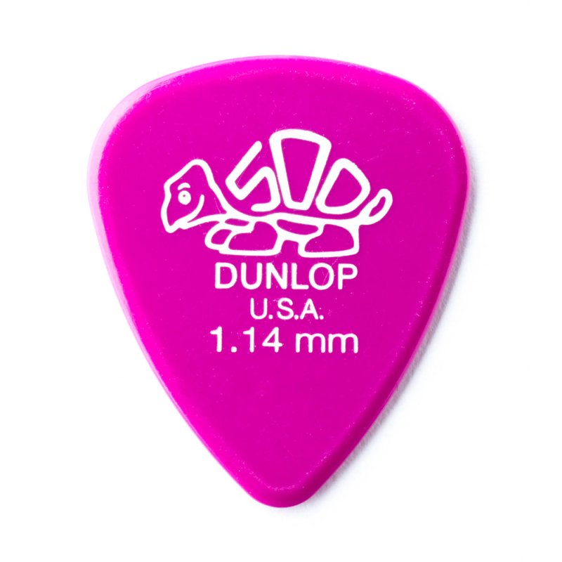 Dunlop - 1.14mm Delrin 500 Guitar Pick (12/pack) #41P1.14