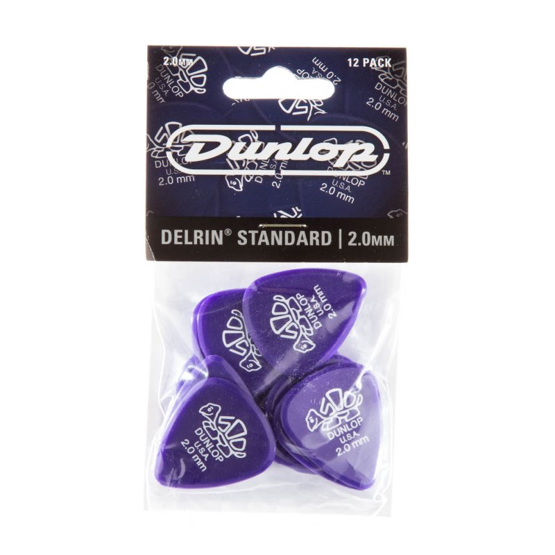 Dunlop - 2.0mm Delrin 500 Guitar Pick (12/pack) #41P2.0