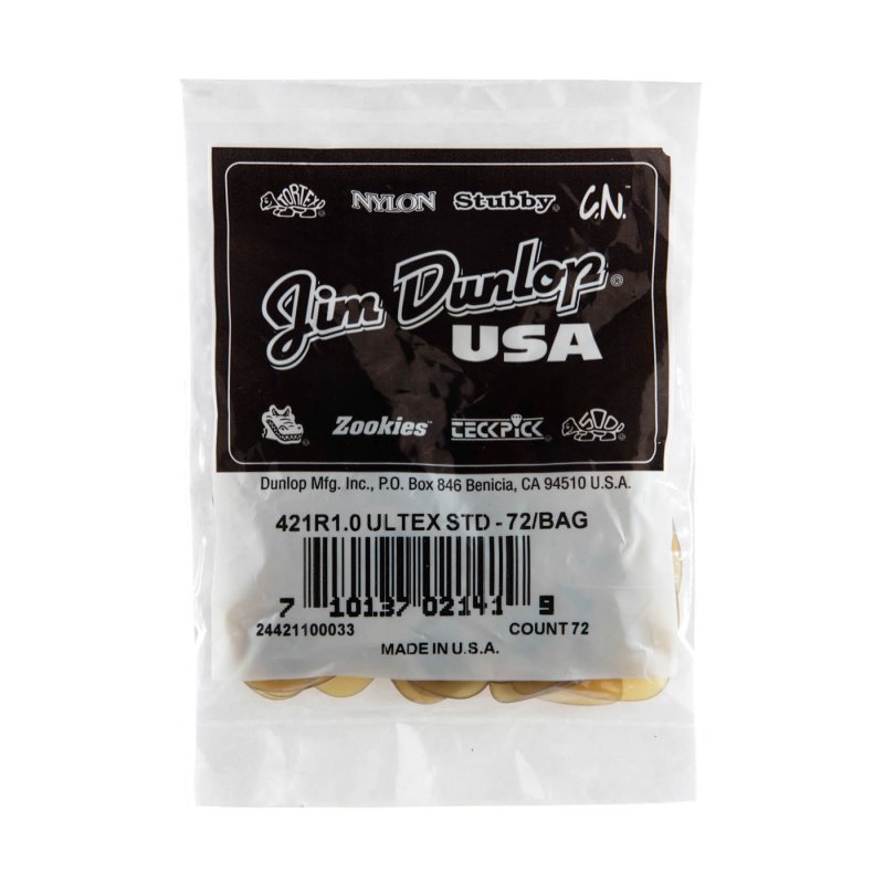 Dunlop - 1.0mm Ultex® Standard Guitar Pick (72/pack) #421R1.0