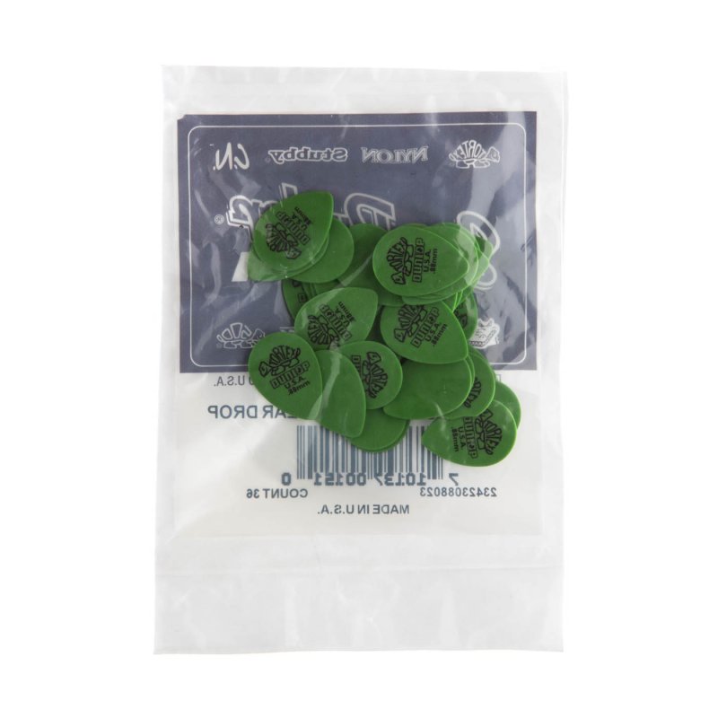Dunlop - Green 0.88mm Tortex® Small Teardrop Guitar Pick (36/bag) #423R-88