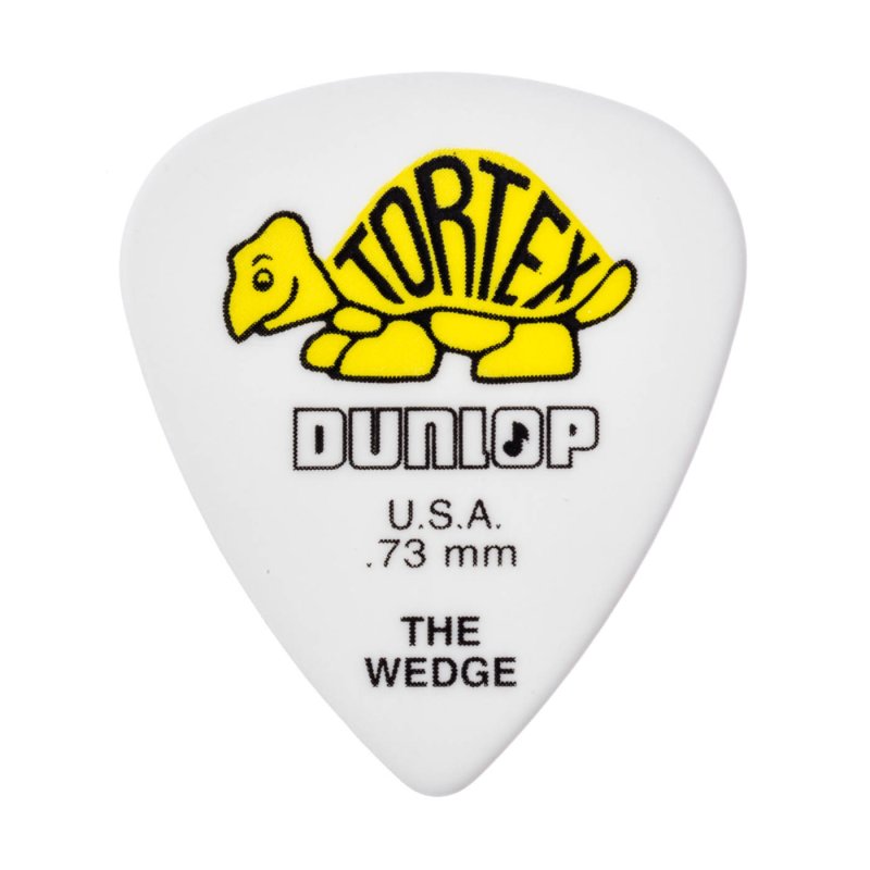 Dunlop - Yellow 0.73mm Tortex® Wedge Guitar Pick (12/pack) #424P.73