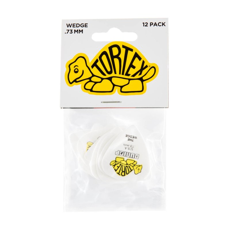 Dunlop - Yellow 0.73mm Tortex® Wedge Guitar Pick (12/pack) #424P.73