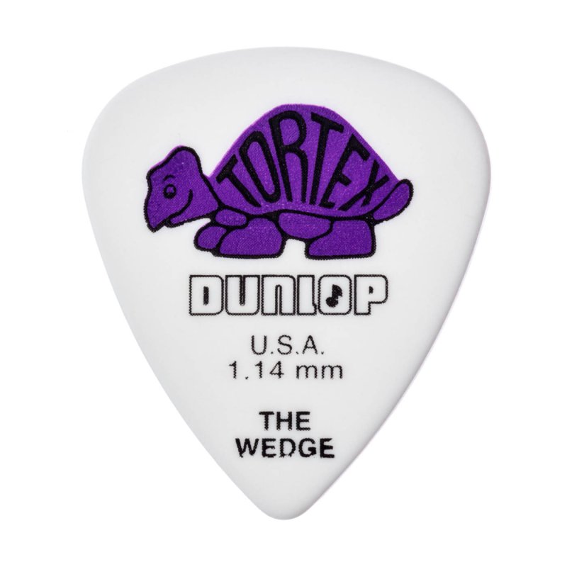 Dunlop - Purple 1.14mm Tortex® Wedge Guitar Pick (12/pack) #424P1.14