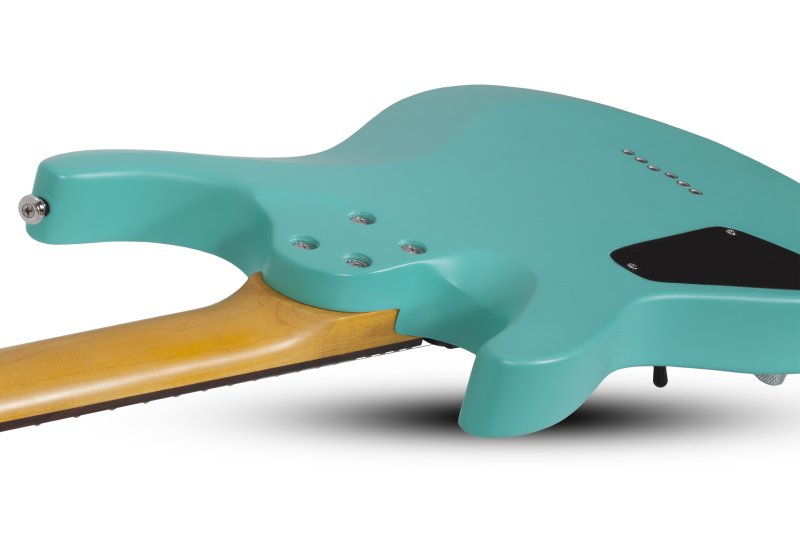 Schecter - C-6 Deluxe 6-String Electric Guitar, Satin Aqua #428-SHC