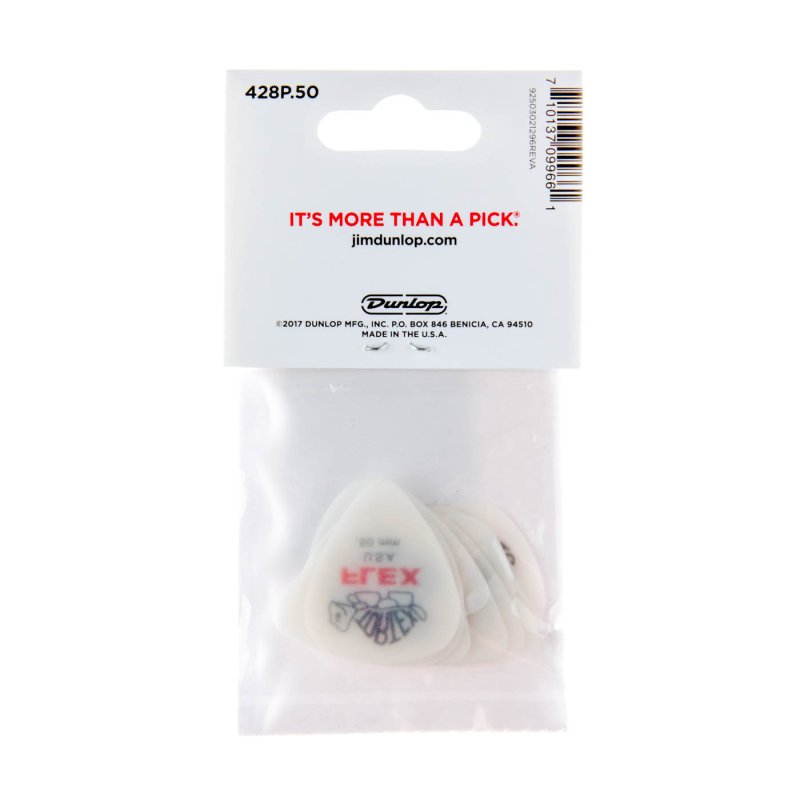Dunlop - Red 0.50mm Tortex® Flex Standard Guitar Pick (12/pack) #428P.50