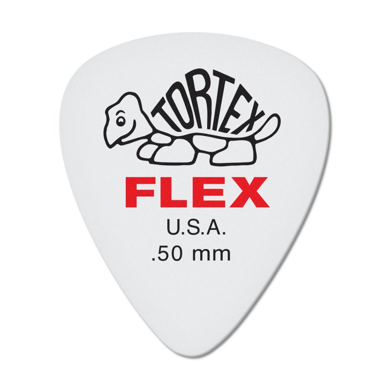 Dunlop - Red 0.50mm Tortex® Flex Standard Guitar Pick (72/pack) #428R.50