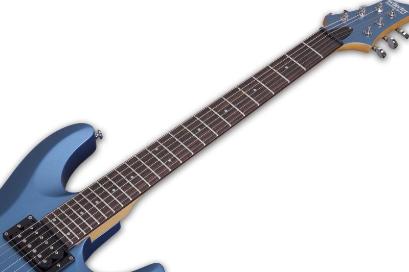 Schecter - C-6 Deluxe Solid-Body 6 String Electric Guitar - Satin Metallic Light Blue #431-SHC