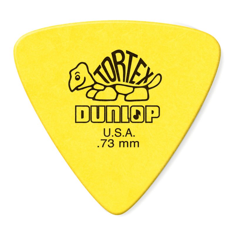 Dunlop - Yellow 0.73mm Tortex® Triangle Guitar Pick (72/bag) #431R-73