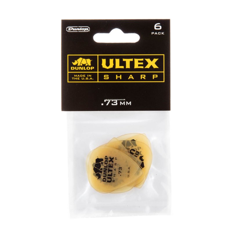 Dunlop - 0.73mm Ultex® Sharp Guitar Picks (6/pack) #433P.73