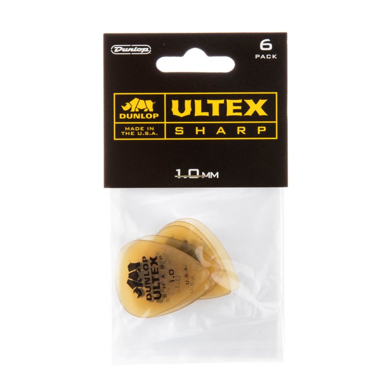 Dunlop - 1.0mm Ultex® Sharp Guitar Picks (6/pack) #433P1.0