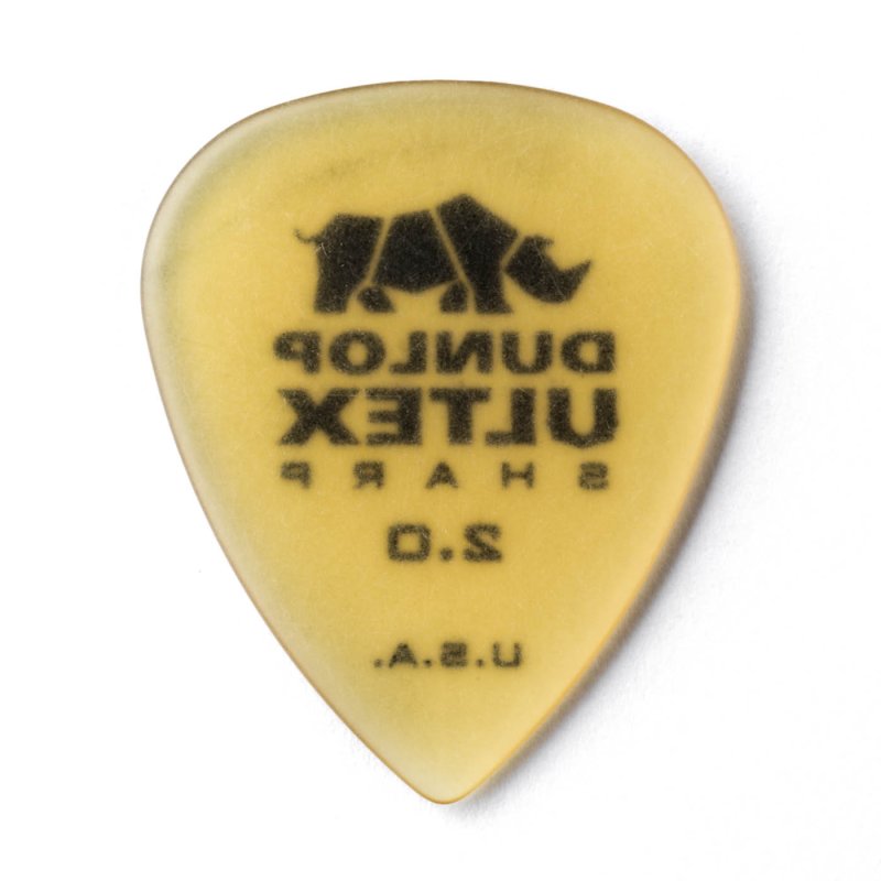 Dunlop - 2.0mm Ultex® Sharp Guitar Picks (6/pack) #433P2.00