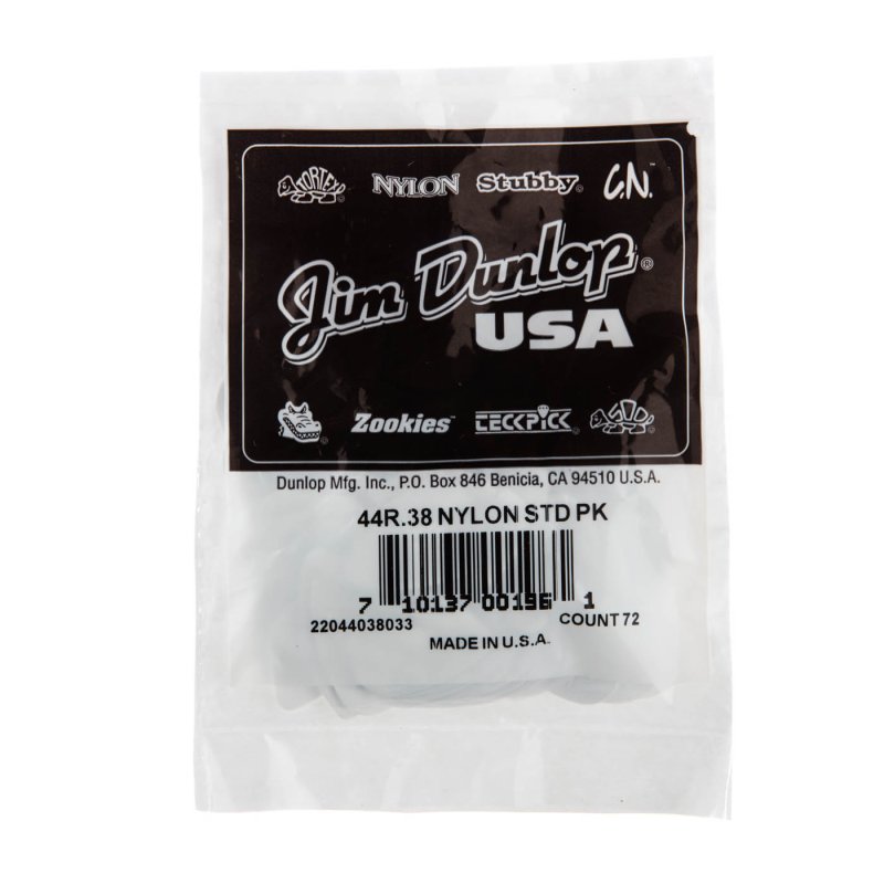 Dunlop - 0.53mm Nylon Midi Guitar Pick (72/bag) #443R-53