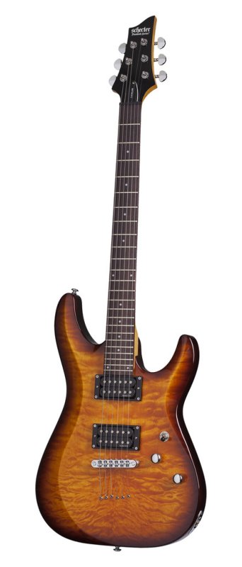 Schecter - C-6 Plus Electric Guitar, Rosewood Fingerboard, Vintage Sunburst #444-SHC