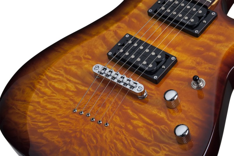 Schecter - C-6 Plus Electric Guitar, Rosewood Fingerboard, Vintage Sunburst #444-SHC