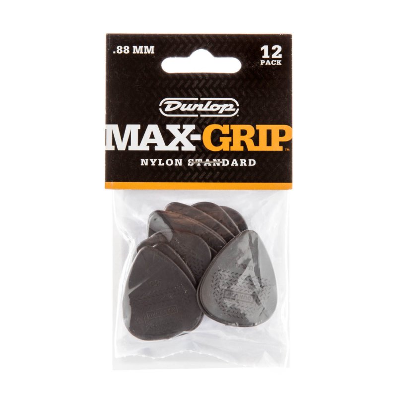 Dunlop - 0.88mm Max-grip® Standard Guitar Pick (12/pack) #449P.88