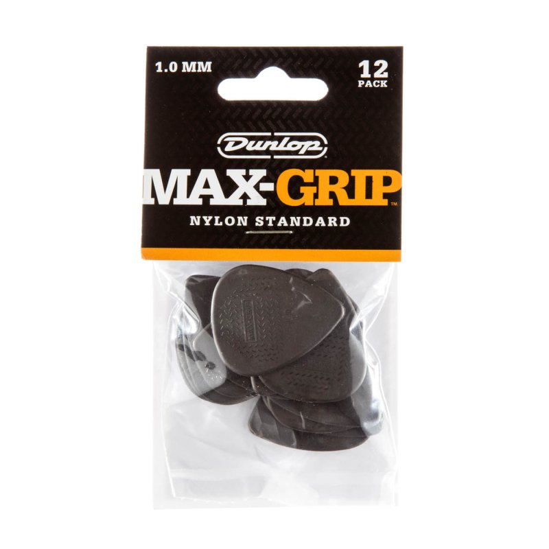Dunlop - 1.0mm Max-grip® Standard Guitar Pick (12/pack) #449P1.0