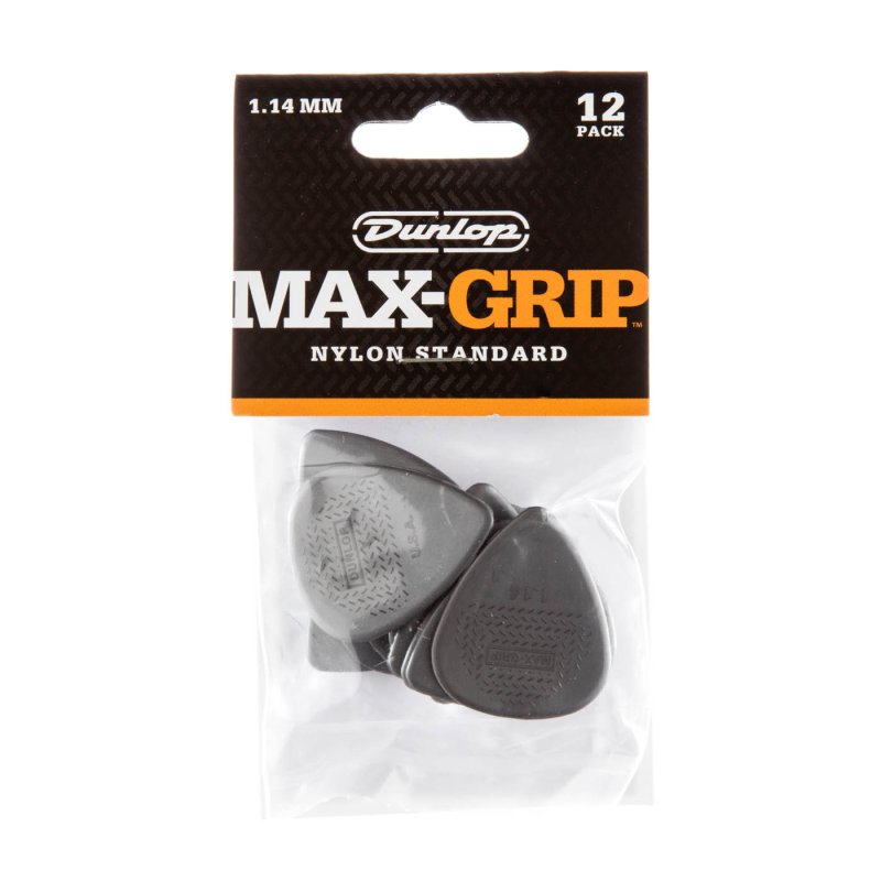 Dunlop - 1.14mm Max-grip® Standard Guitar Pick (12/pack) #449P1.14