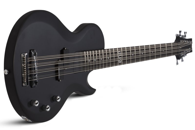 Schecter - dUg Pinnick DP-12 Electric Bass, Satin Black #459-SHC