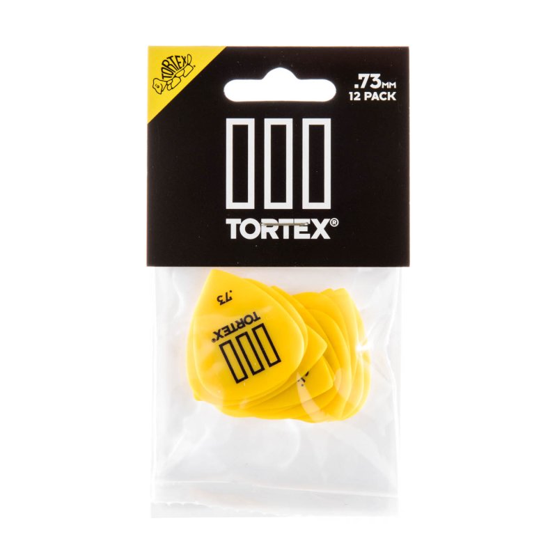 Dunlop - Yellow 0.73mm Tortex® T III Guitar Pick (12/pack) #462P.73
