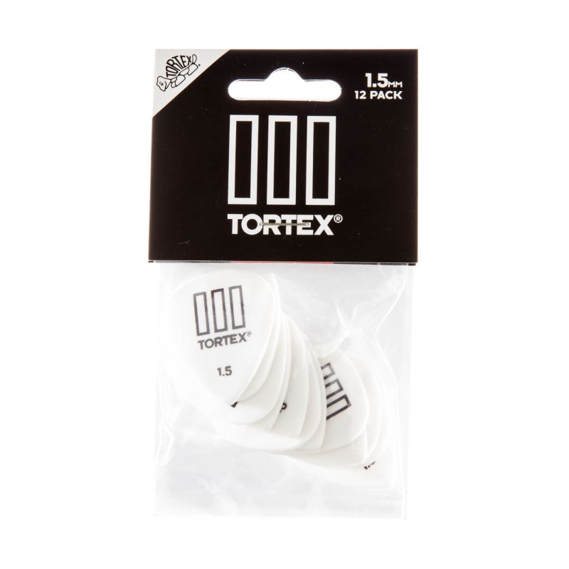 Dunlop - White 1.50mm Tortex® T III Guitar Pick (12/pack) #462P1.5