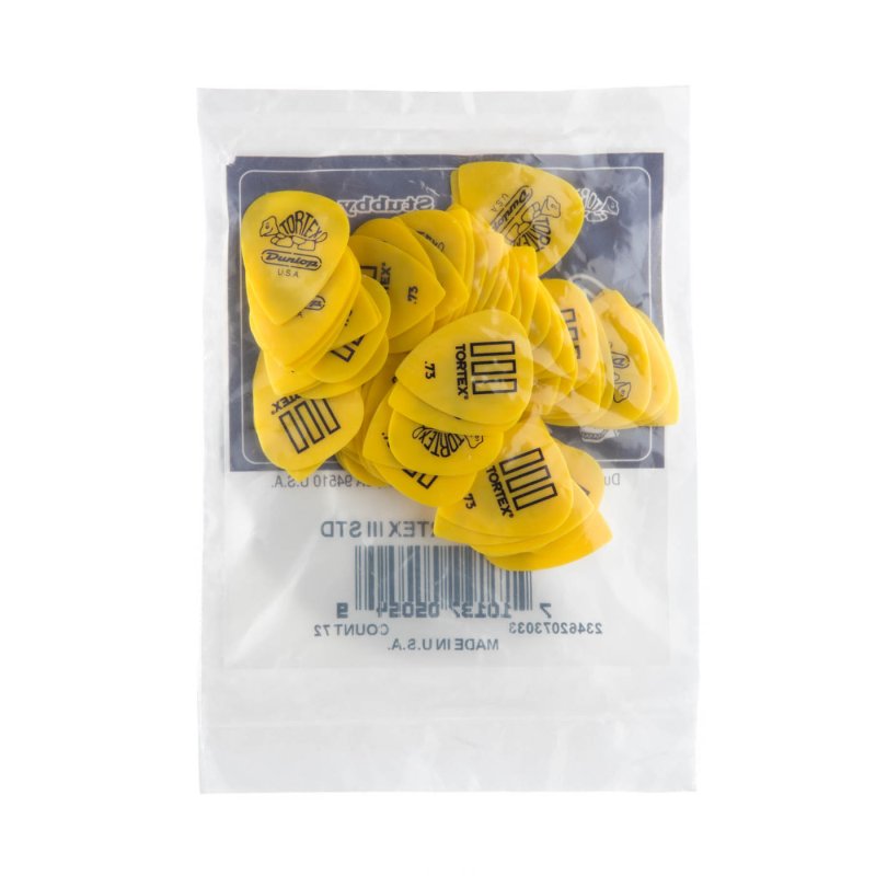 Dunlop - Yellow 0.73mm Tortex® T III Guitar Pick (72/pack) #462R.73