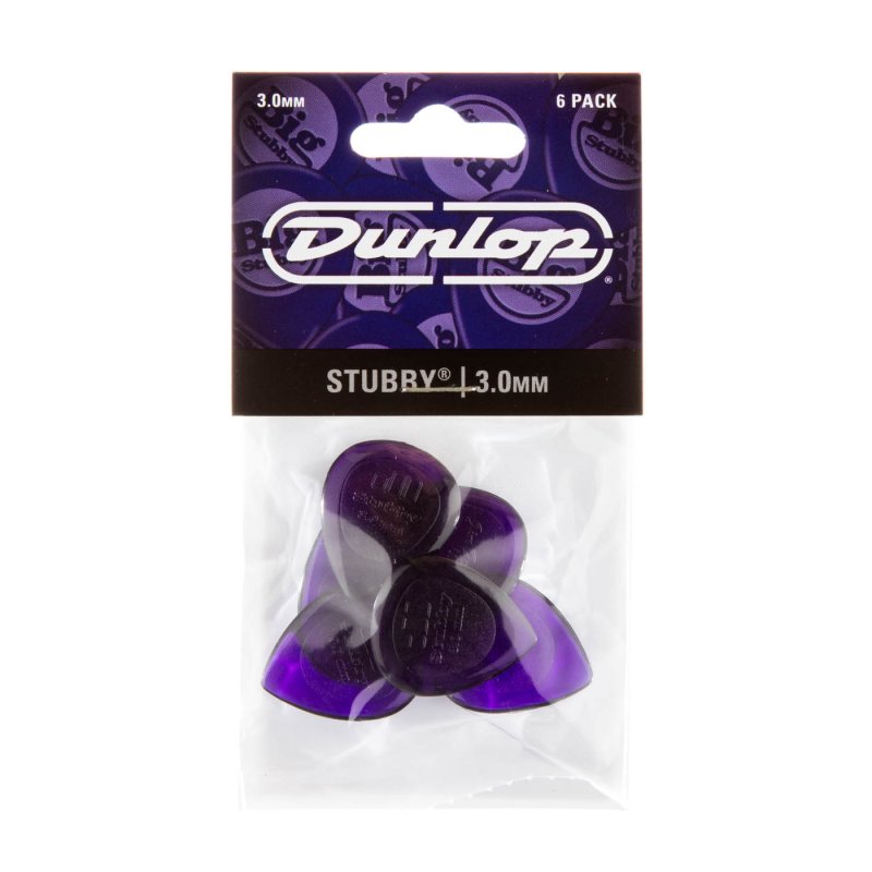 Dunlop - 3.0mm Stubby® Jazz Guitar Picks (6/pack) #474P3.0