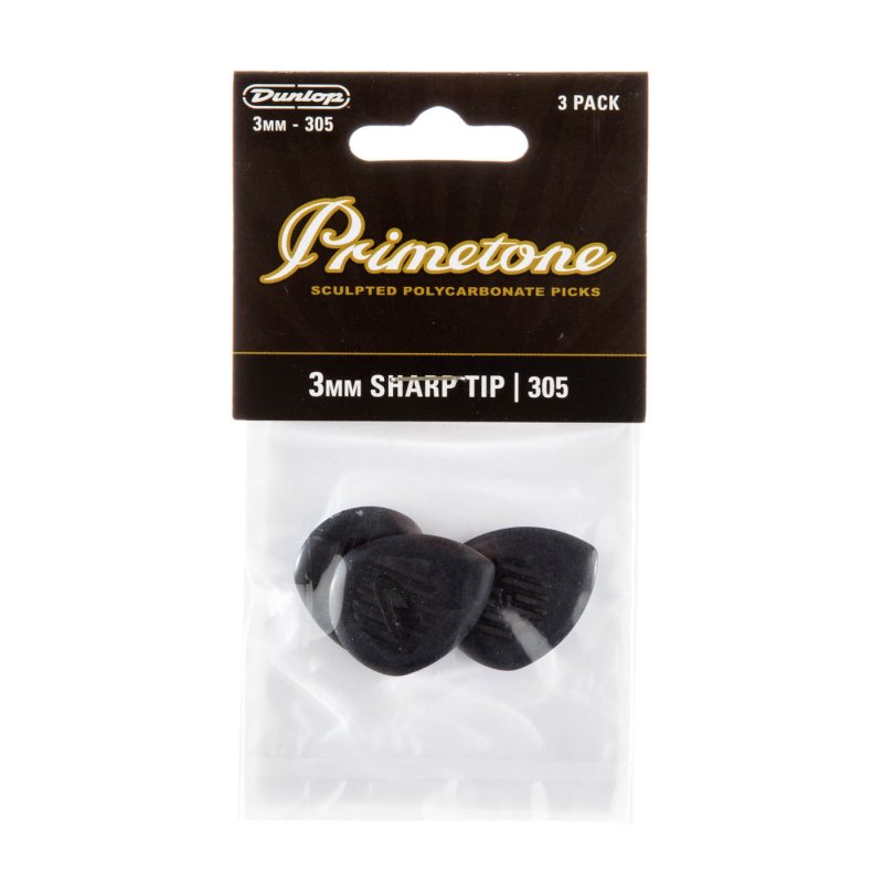 Dunlop - 3.0mm Sharp Tip Primetone® Guitar Pick (3/pack) #477P-305