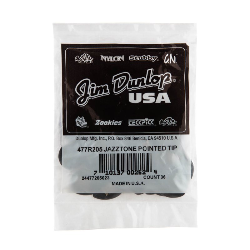 Dunlop - Point Tip Jd Jazztones™ Guitar Pick (36/bag) #477R-205