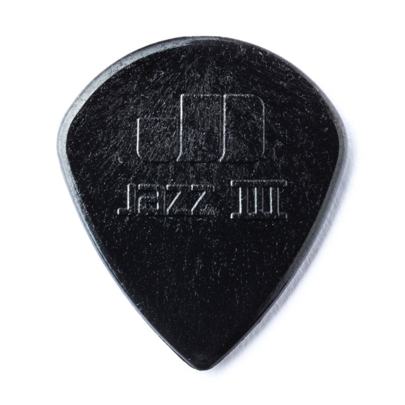 Dunlop - Black Stiffo Nylon Jazz III Guitar Pick #47P3-S