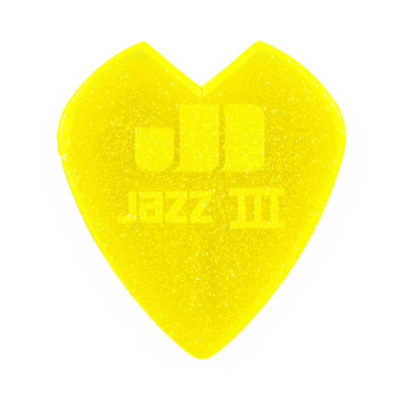 Dunlop - Kirk Hammett Jazz III Pick Yellow Glitter (6-Pack) #47PKH3NYS