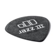 Dunlop - 0.6mm Tortex® Pitch Black Jazz III Guitar Pick (12/pack) #482P.60