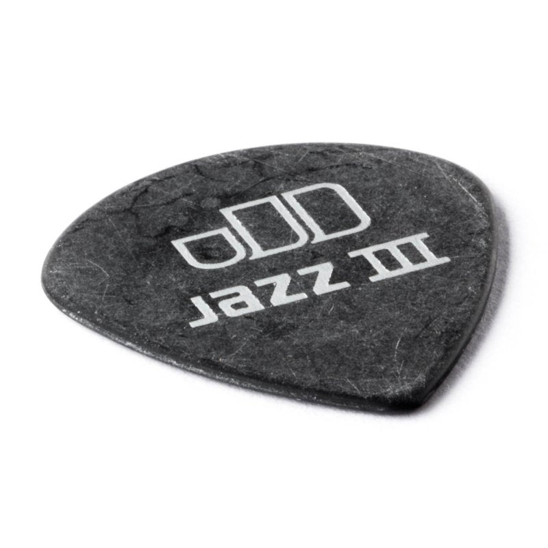 Dunlop - 1.35mm Tortex® Pitch Black Jazz III Guitar Pick (12/pack) #482P1.35