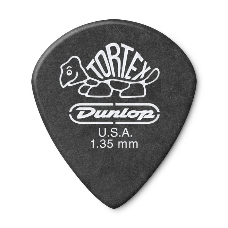 Dunlop - 1.35mm Tortex® Pitch Black Jazz III Guitar Pick (12/pack) #482P1.35