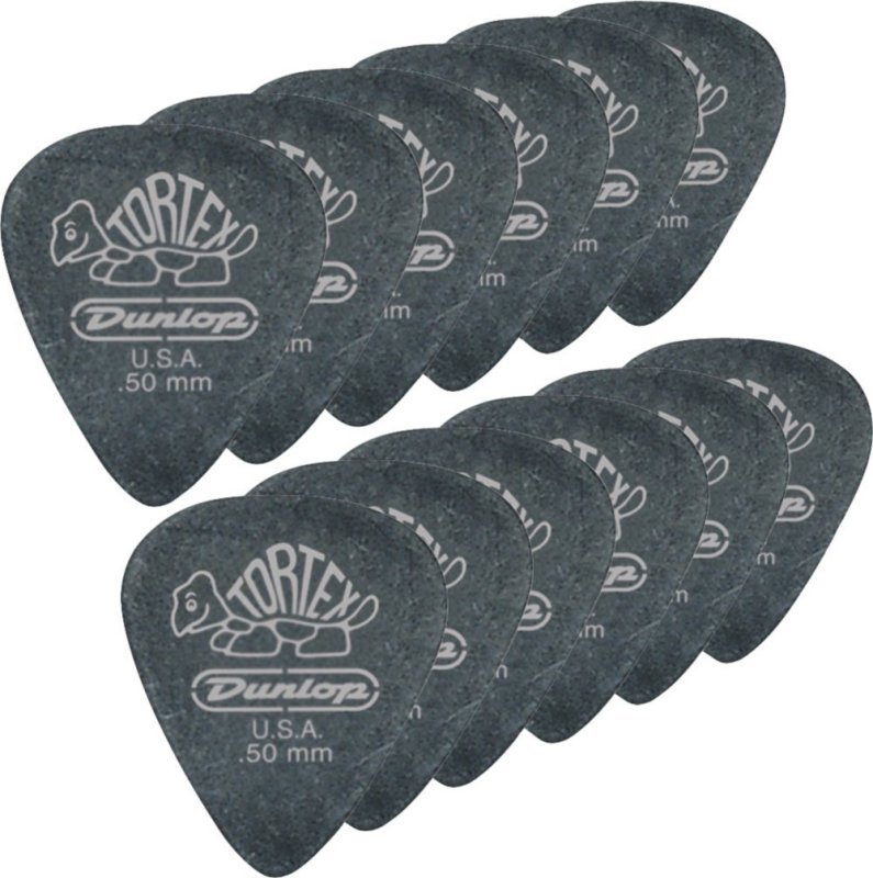 Dunlop - Tortex Pitch Black, 1.0mm, 12/Player's Pack #488P1.0