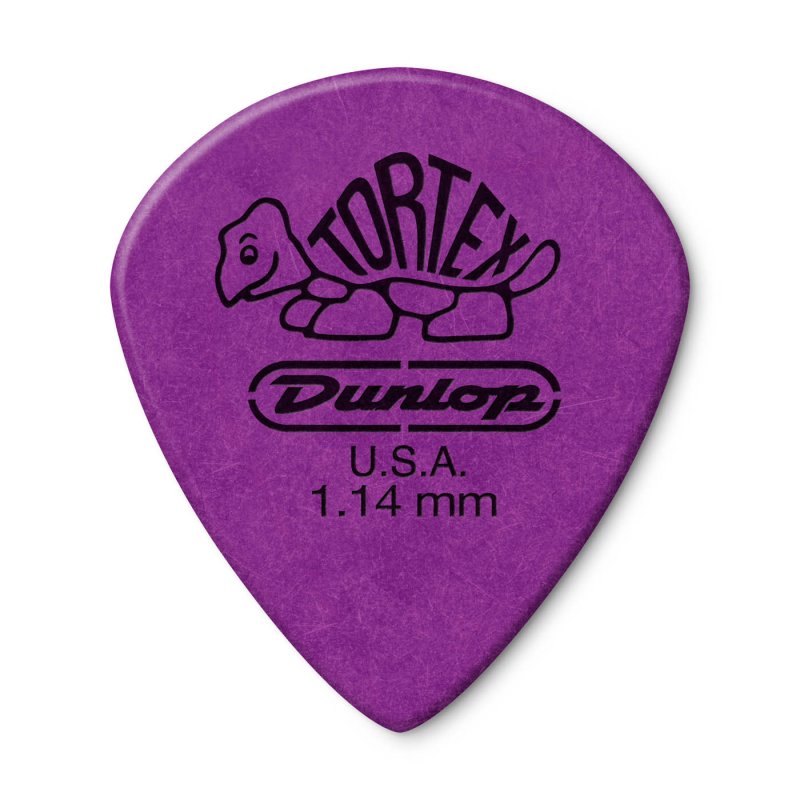 Dunlop - 1.14mm Purple Tortex® Jazz III Xl Guitar Pick (12/pack) #498P1.14