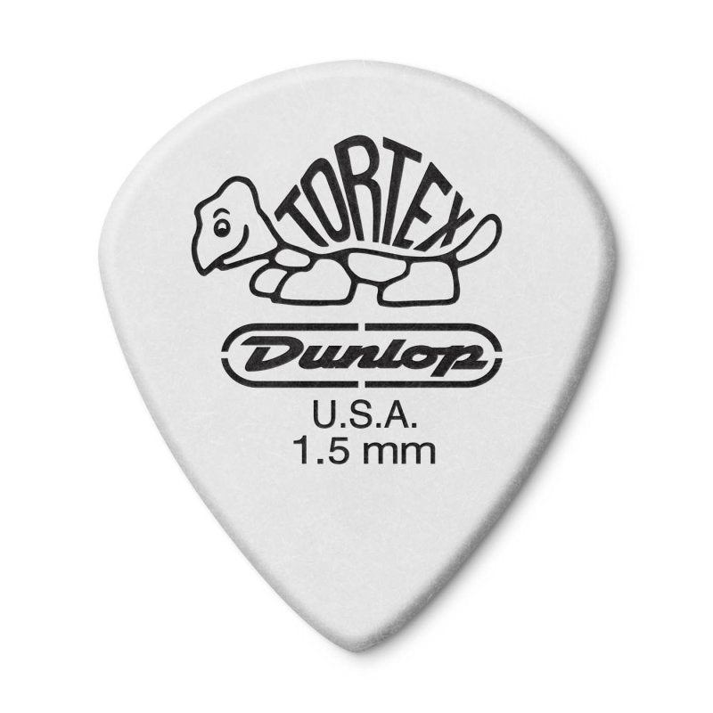 Dunlop - 1.50mm White Tortex® Jazz III Xl Guitar Pick (12/pack) #498P1.50