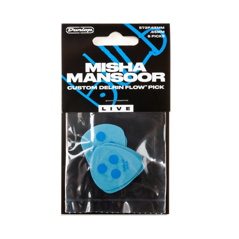 Dunlop - Misha Mansoor Custom Delrin Flow Pick Live .65mm #573P065MM