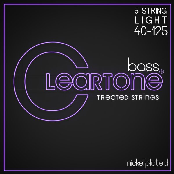 Cleartone - Nickel-Plated Treated 5-String Bass Strings. Light (40-125) #6440-5