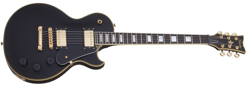 Schecter - Solid-Body Electric Guitar, Aged Black Satin #658-SHC