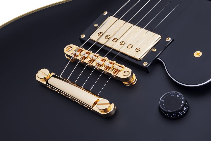 Schecter - Solid-Body Electric Guitar, Aged Black Satin #658-SHC