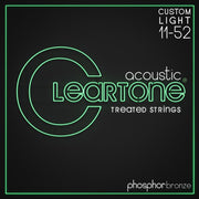 Cleartone - Phosphor-Bronze Treated Acoustic Guitar Strings. Custom Light (11-52) #7411-CLR