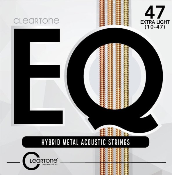 Cleartone - EQ Series Hybrid Metal Treated Acoustic Guitar Strings. Extra Light (10-47) #7810