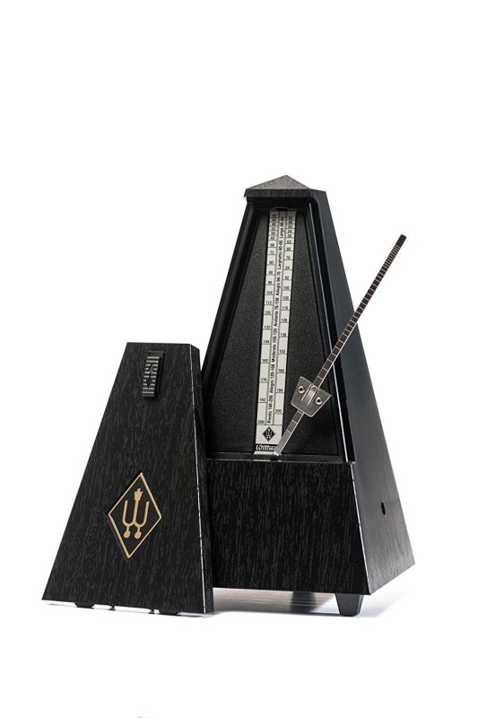 Wittner - Plastic Casing Pyramid Metronome Without Bell, Black #845161